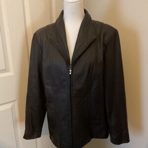 Worthington Women's Brown Leather Jacket
